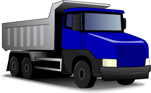 Illustration vectorielle de camion benne